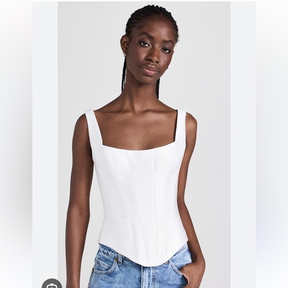 Rosie corsets satin crepe square neck corset top - Picture 1 of 13